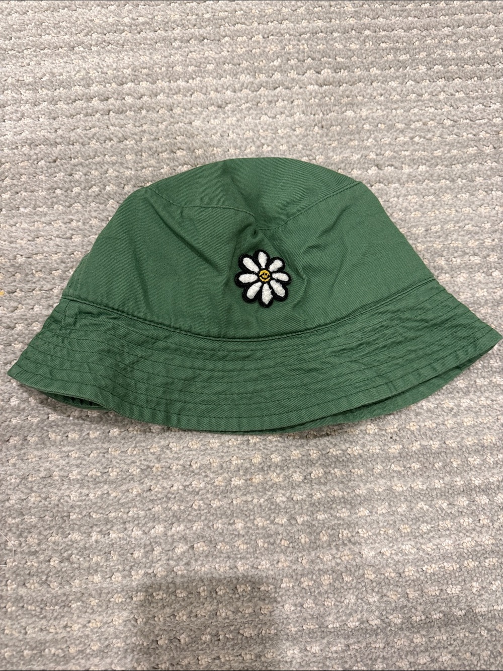 Green Daisy Bucket Hat for Kids